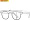 Clear Lens Costume Glasses - Non Prescription Horn Rimmed Fake Club Eyeglasses for Adults and Children Black